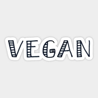 VEGAN - Hand Lettered Design Sticker